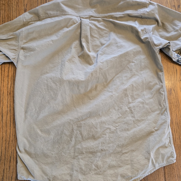 Men's Beige and Camouflage Shirt - Picture 6 of 8